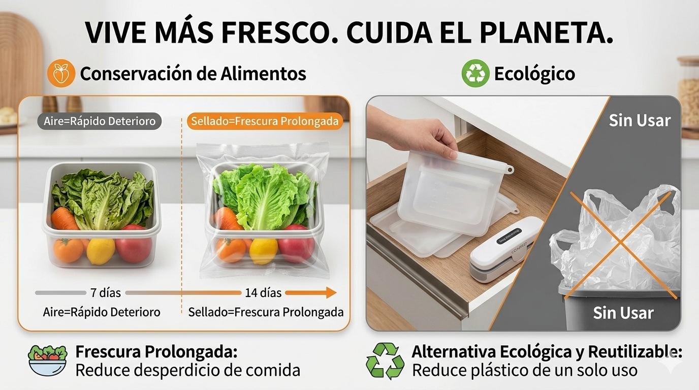 Mini Sellador de Bolsas Recargable