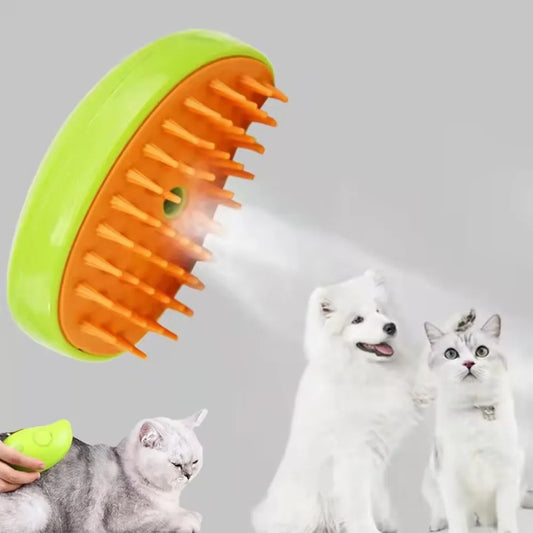 Cepillo Vapor Masaje para Mascotas