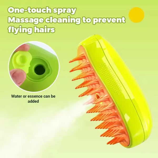 Cepillo Vapor Masaje para Mascotas
